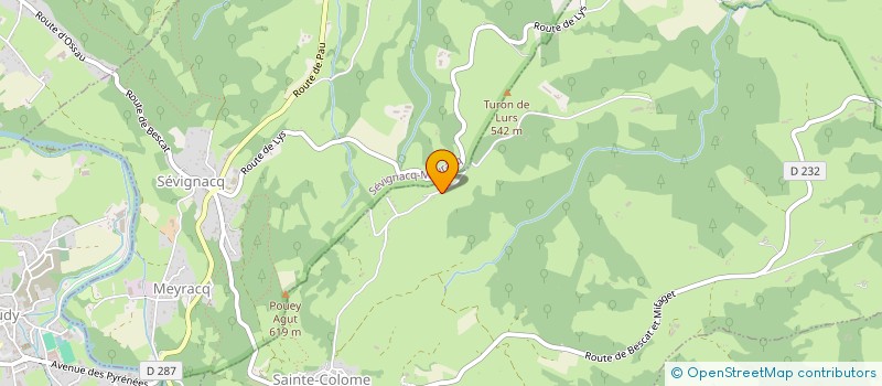 localisation de l'entreprise MADAME EMMA VIGNAU LANNE  SAINTE-COLOME