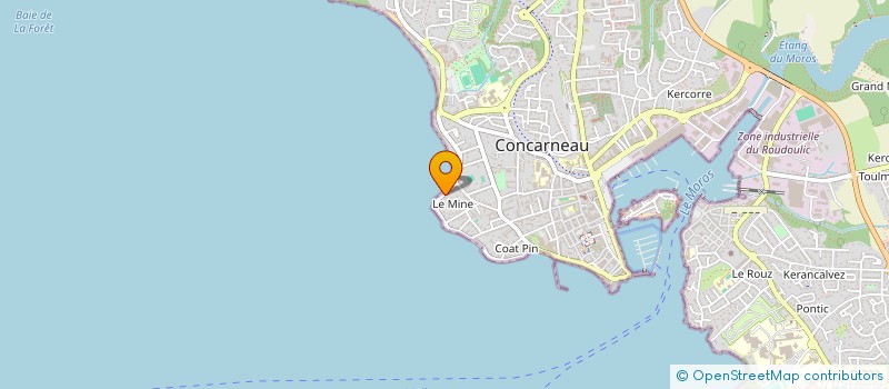 localisation de l'entreprise MADAME EMMA VIOLANT  CONCARNEAU