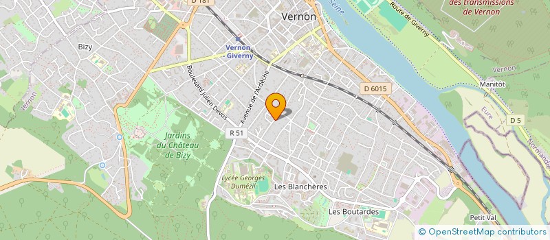 localisation de l'entreprise MADAME EMMA WAHL  VERNON