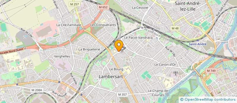 localisation de l'entreprise MADAME EMMA WILLART à LAMBERSART