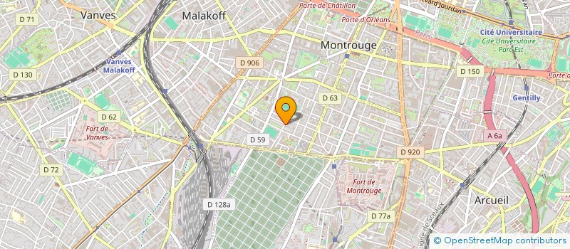 localisation de l'entreprise MADAME EMMA YANGIEV  MONTROUGE