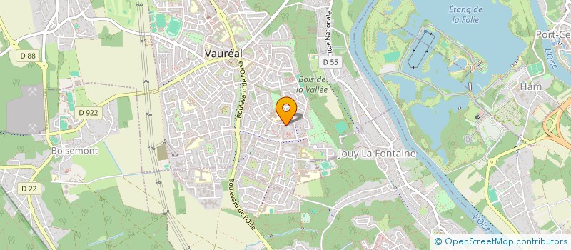 localisation de l'entreprise MADAME EMMANUEL SWUDO  VAUREAL