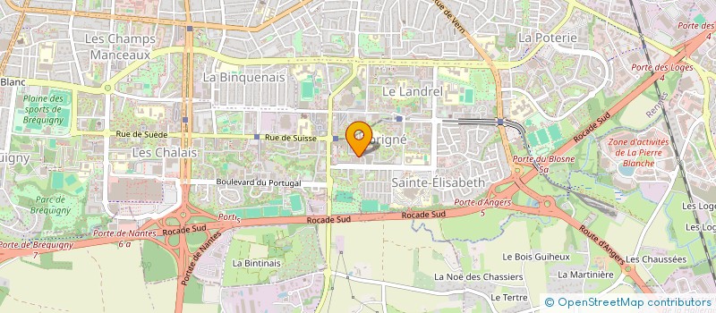 localisation de l'entreprise MADAME EMMANUELLA DENSELIE  RENNES