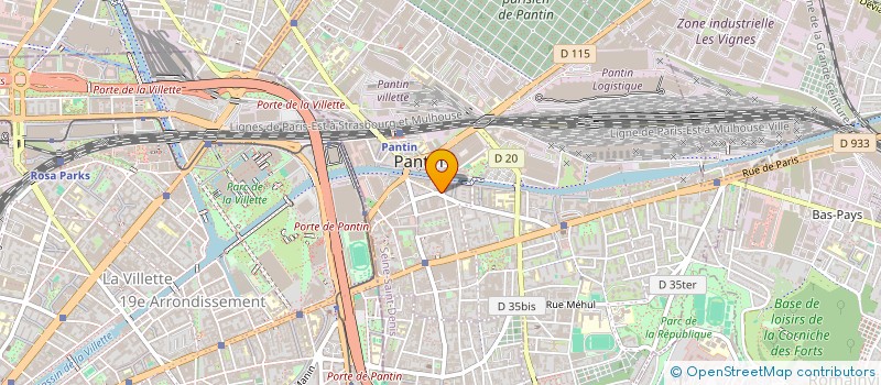 localisation de l'entreprise MADAME EMMANUELLE ADDA  PANTIN