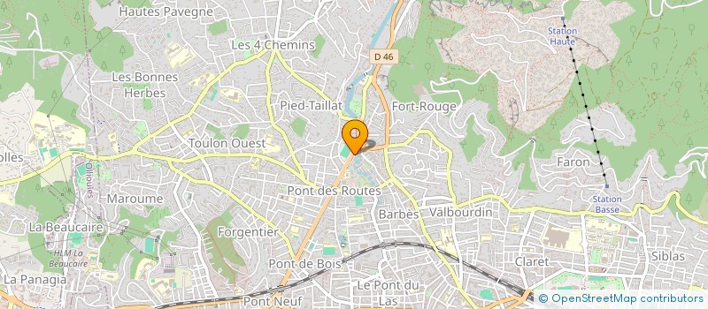 localisation de l'entreprise MADAME EMMANUELLE ALBERTINI  TOULON