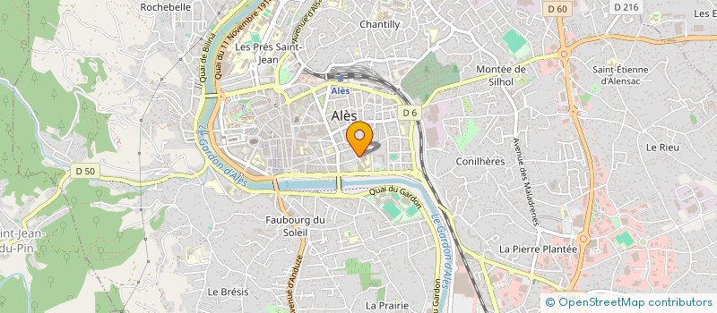 localisation de l'entreprise MADAME EMMANUELLE AMARAL  ALES