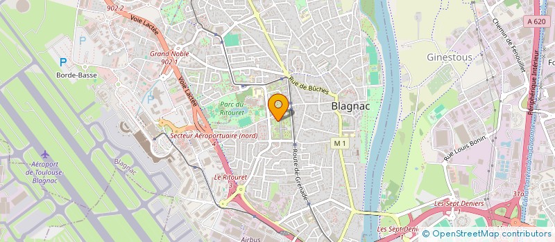 localisation de l'entreprise MADAME EMMANUELLE ATRY  BLAGNAC