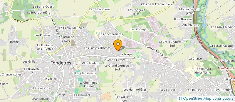 localisation de l'entreprise MADAME EMMANUELLE AUBAILLY à FONDETTES