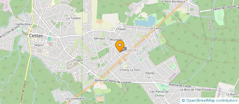 localisation de l'entreprise MADAME EMMANUELLE AUGEAU à CESTAS