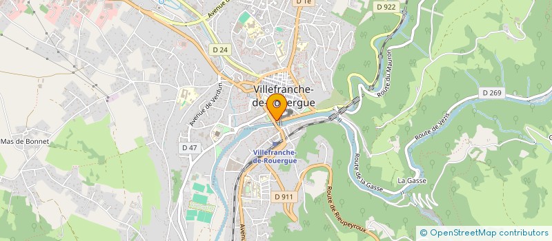 localisation de l'entreprise MADAME EMMANUELLE AUGRAS  VILLEFRANCHE-DE-ROUERGUE