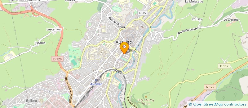localisation de l'entreprise MADAME EMMANUELLE AUZARY à AURILLAC