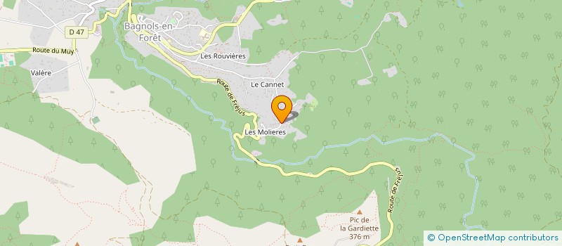 localisation de l'entreprise MADAME EMMANUELLE BACCON à BAGNOLS-EN-FORET