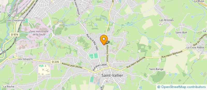 localisation de l'entreprise MADAME EMMANUELLE BAILLY  SAINT-VALLIER