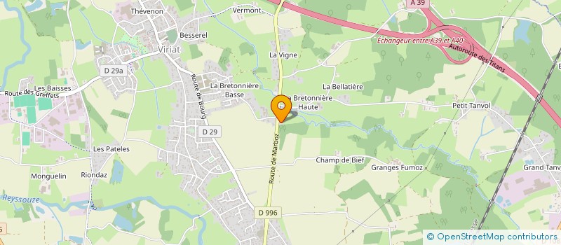 localisation de l'entreprise MADAME EMMANUELLE BARBOSA  VIRIAT