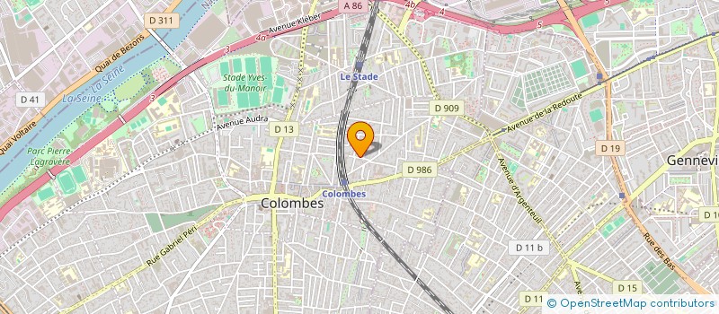 localisation de l'entreprise MADAME EMMANUELLE BARON à COLOMBES