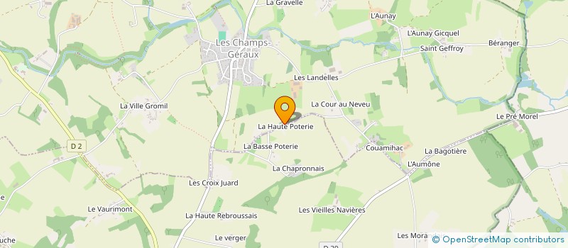 localisation de l'entreprise MADAME EMMANUELLE BARON  LES CHAMPS-GERAUX