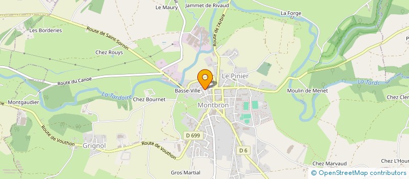 localisation de l'entreprise MADAME EMMANUELLE BARRAUD à MONTBRON