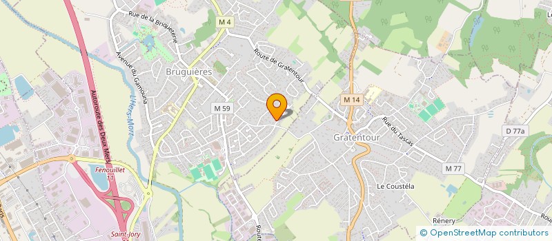 localisation de l'entreprise MADAME EMMANUELLE BASQUET à BRUGUIERES