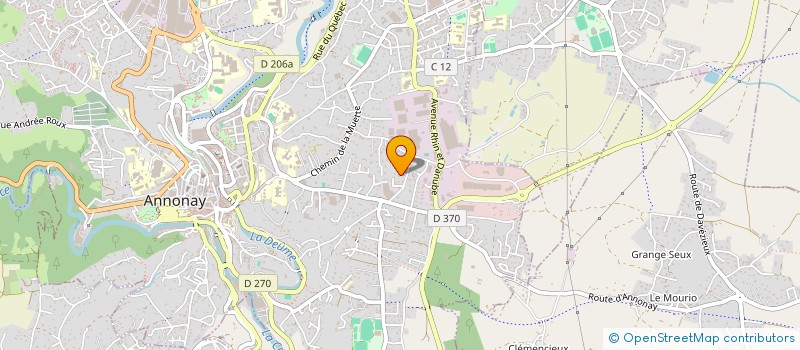 localisation de l'entreprise MADAME EMMANUELLE BASTIE  ANNONAY