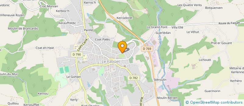 localisation de l'entreprise MADAME EMMANUELLE BEBIN  LE FAOUET