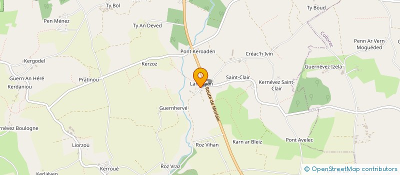 localisation de l'entreprise MADAME EMMANUELLE BECK  PLONEVEZ-DU-FAOU