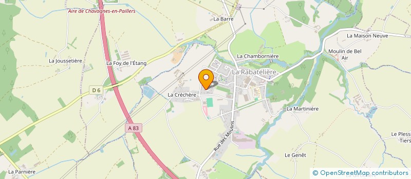 localisation de l'entreprise MADAME EMMANUELLE BERNARD  LA RABATELIERE