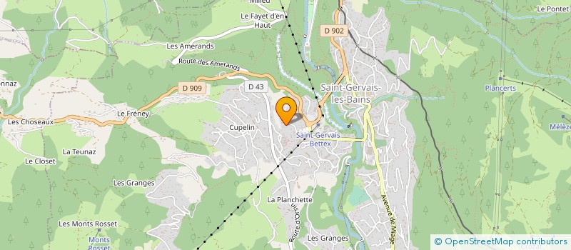 localisation de l'entreprise MADAME EMMANUELLE BERRANGER  SAINT-GERVAIS-LES-BAINS