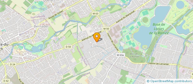 localisation de l'entreprise MADAME EMMANUELLE BERTHIER  TOURNEFEUILLE