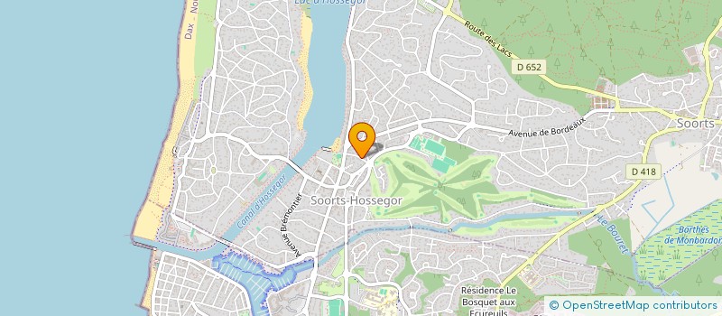 localisation de l'entreprise MADAME EMMANUELLE BESCHERON  SOORTS-HOSSEGOR