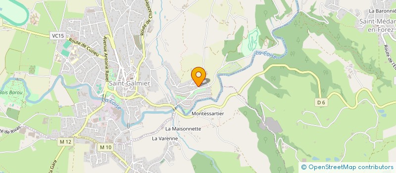 localisation de l'entreprise MADAME EMMANUELLE BESSON  SAINT-GALMIER