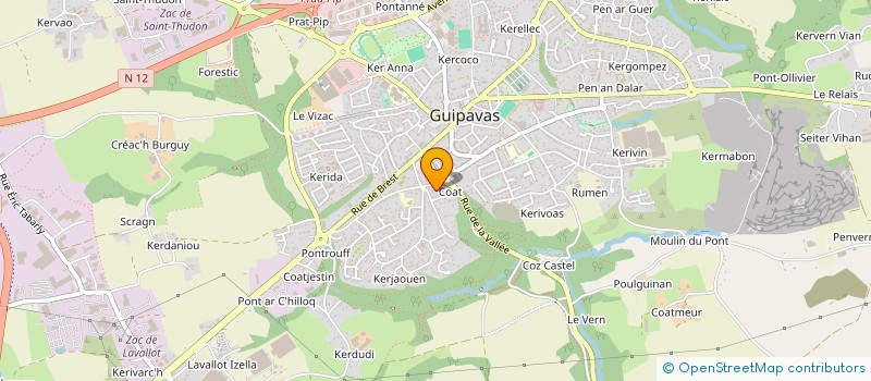 localisation de l'entreprise MADAME EMMANUELLE BEUX  GUIPAVAS