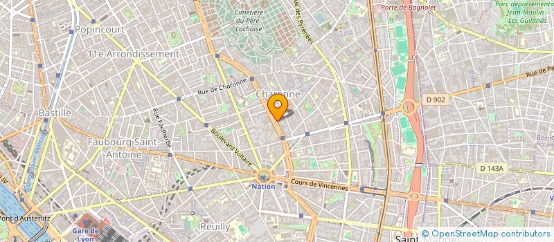 localisation de l'entreprise MADAME EMMANUELLE BICHOT  PARIS