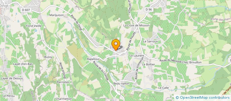 localisation de l'entreprise MADAME EMMANUELLE BIDAUT  THEIZE