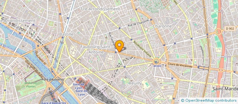 localisation de l'entreprise MADAME EMMANUELLE BINET  PARIS 11