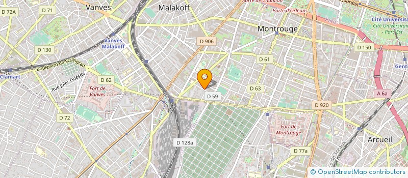 localisation de l'entreprise MADAME EMMANUELLE BIRIOTTI  MONTROUGE