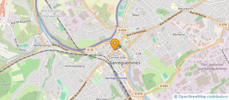 localisation de l'entreprise MADAME EMMANUELLE BITSCHENE  SARREGUEMINES