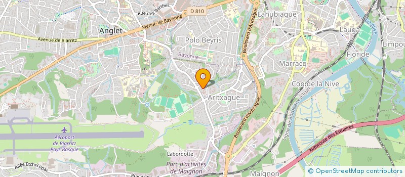 localisation de l'entreprise MADAME EMMANUELLE BONNAFOUS  ANGLET