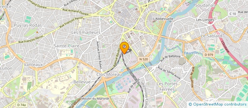 localisation de l'entreprise MADAME EMMANUELLE BONNET à LIMOGES