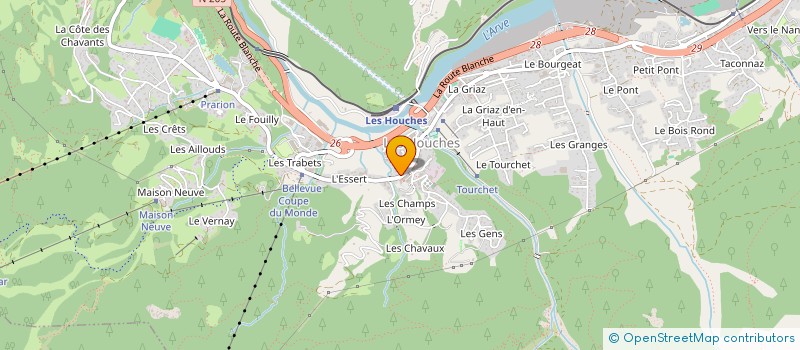 localisation de l'entreprise MADAME EMMANUELLE BORGNE  LES HOUCHES