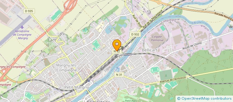 localisation de l'entreprise MADAME EMMANUELLE BOUDRAA  MARGNY-LES-COMPIEGNE