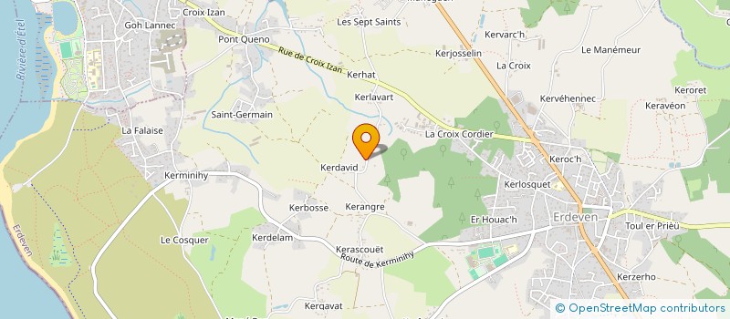 localisation de l'entreprise MADAME EMMANUELLE BOUGUERET  ERDEVEN