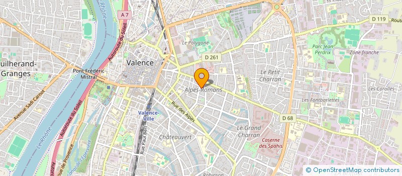 localisation de l'entreprise MADAME EMMANUELLE BOUIX à VALENCE