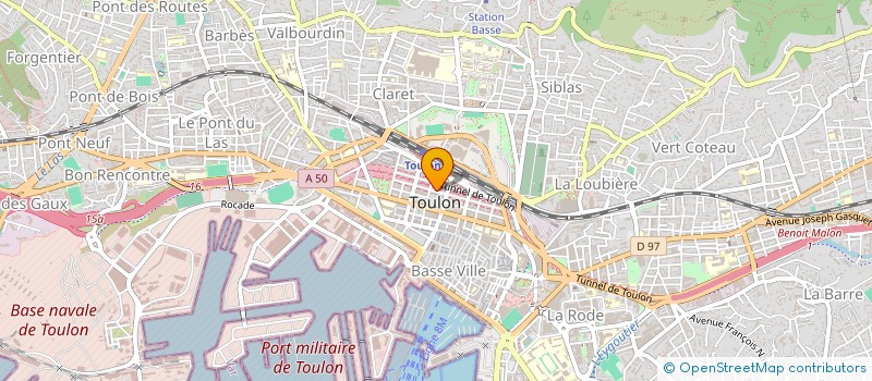 localisation de l'entreprise MADAME EMMANUELLE BOULANGER  TOULON