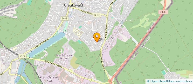 localisation de l'entreprise MADAME EMMANUELLE BOUR  CREUTZWALD