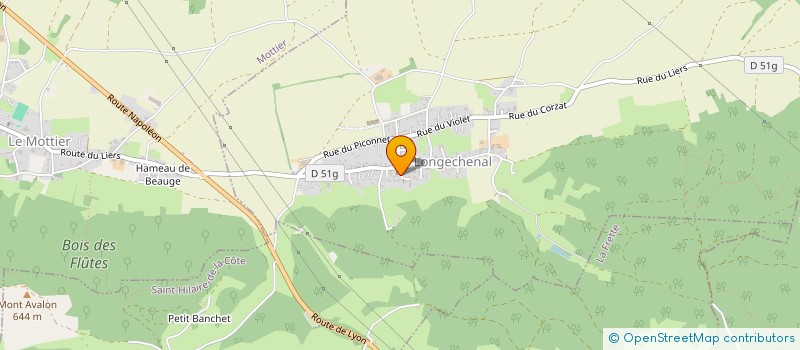 localisation de l'entreprise MADAME EMMANUELLE BOURGET  LONGECHENAL