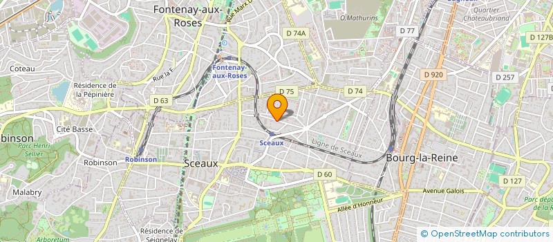 localisation de l'entreprise MADAME EMMANUELLE BOURRAT à SCEAUX