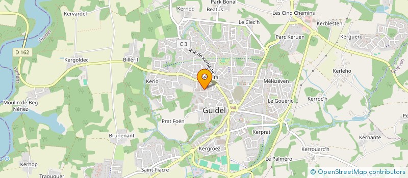 localisation de l'entreprise MADAME EMMANUELLE BOUSSARD à GUIDEL