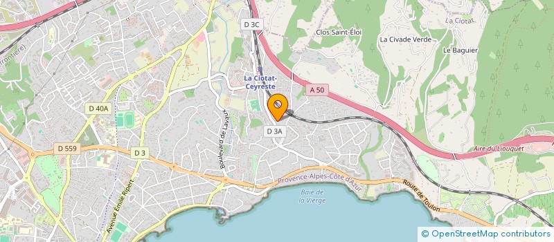 localisation de l'entreprise MADAME EMMANUELLE BOUSTEAU à LA CIOTAT