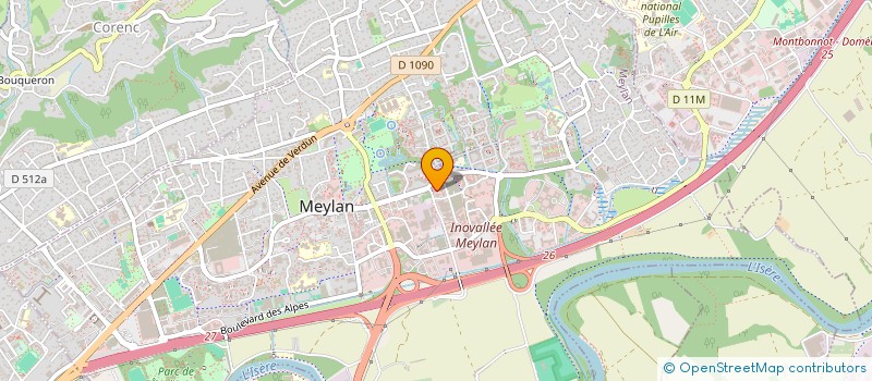 localisation de l'entreprise MADAME EMMANUELLE BOZONNET  MEYLAN