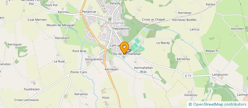 localisation de l'entreprise MADAME EMMANUELLE BRAVARD  PLOUDANIEL